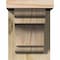Ekena Millwork New Brighton Rough Sawn Corbel w/Backplate, Douglas Fir, 6"W x 8"D x 8"H COR06X08X08NEB01RDF - alternate 2